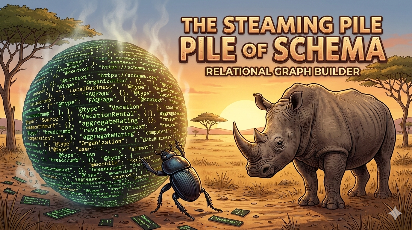 Rhino and Dung Beetle Schema Art